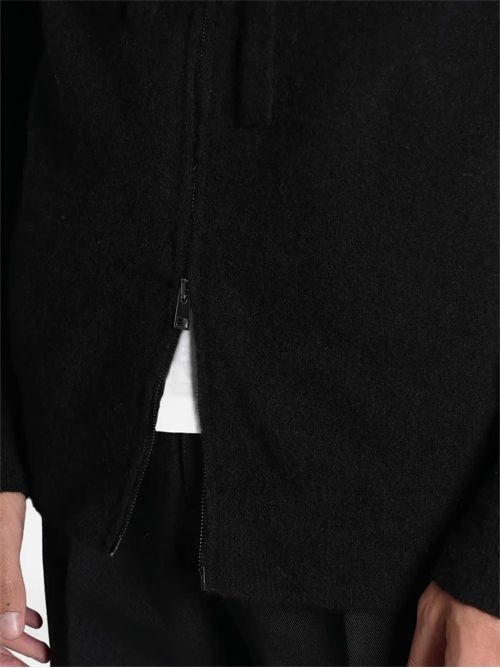 Roberto Collina felpa zip-up hoodie nero Roberto Collina | 253M14307M1409 NERO